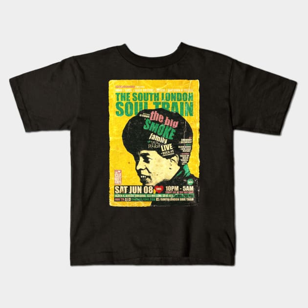 POSTER TOUR - SOUL TRAIN THE SOUTH LONDON 94 Kids T-Shirt by Promags99